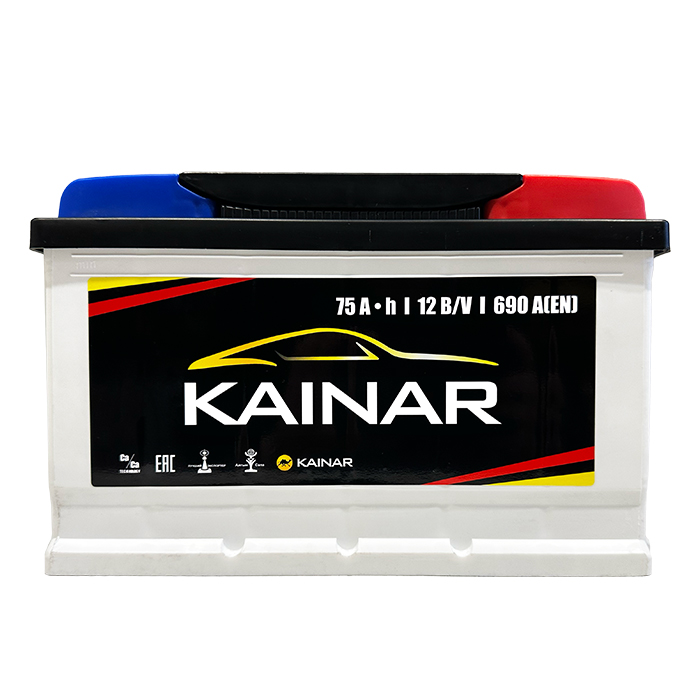 Акумулятор KAINAR STANDART 75Ah (-/+) (690EN)